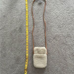 Old Navy Cream Sherpa Crossbody Bag